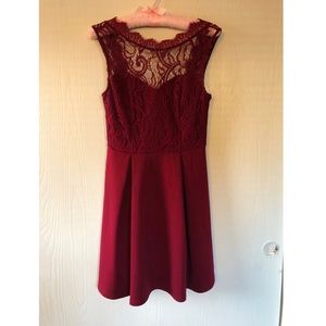 Maroon Cocktail Dress